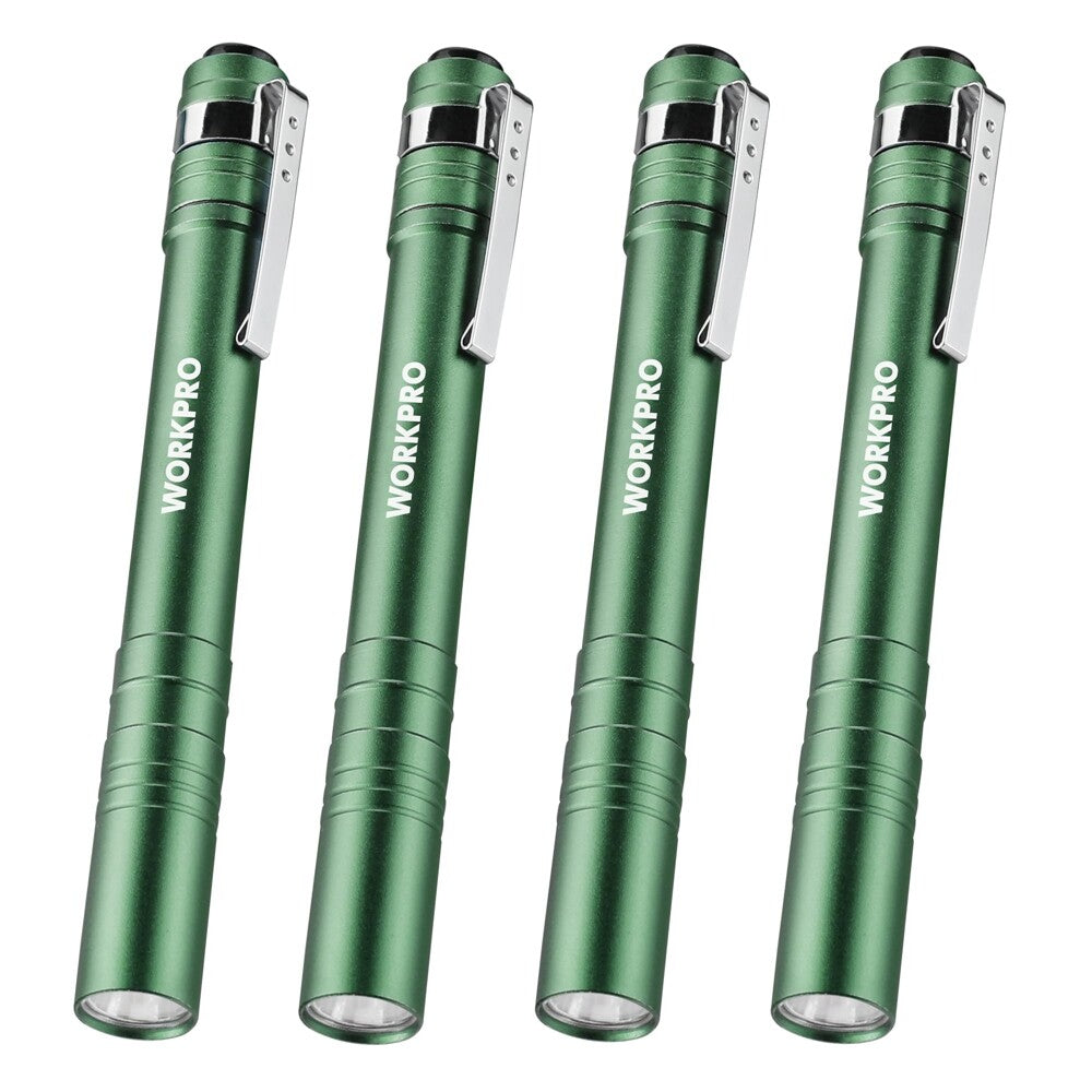 WORKPRO 4PC Mini Flashlight Set by WORKPRO