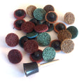 24 ASSORTED 1" ROLL LOCK SURFACE PREP SCUFF PAD COOKIE