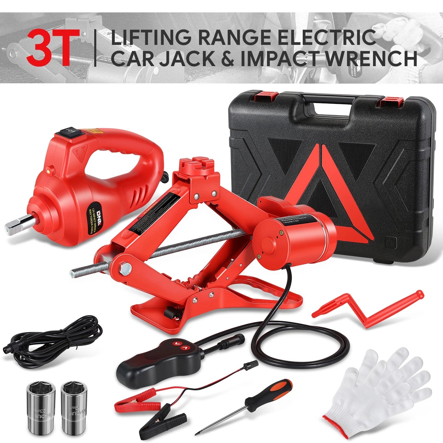 6000 Lb Steel Automotive Scissor Jack Lift Kit 12V | Built Supply Co