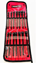 Proto Industrial 14pc Laser Etched Impact Magnetic Nut Setter Driver Bit Set by Proto Industrial