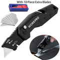 WORKPRO Folding Utility Knife Quick Change Blade Utility Cutter W/10PCS Blades