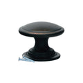 Classic Mushroom Top Brushed Oil Rubbed Bronze Cabinet Knob 1-1/4"