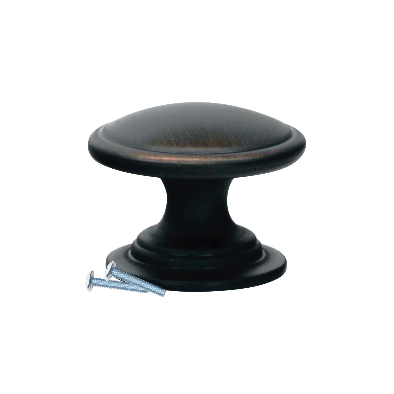 Classic Mushroom Top Brushed Oil Rubbed Bronze Cabinet Knob 1-1/4"