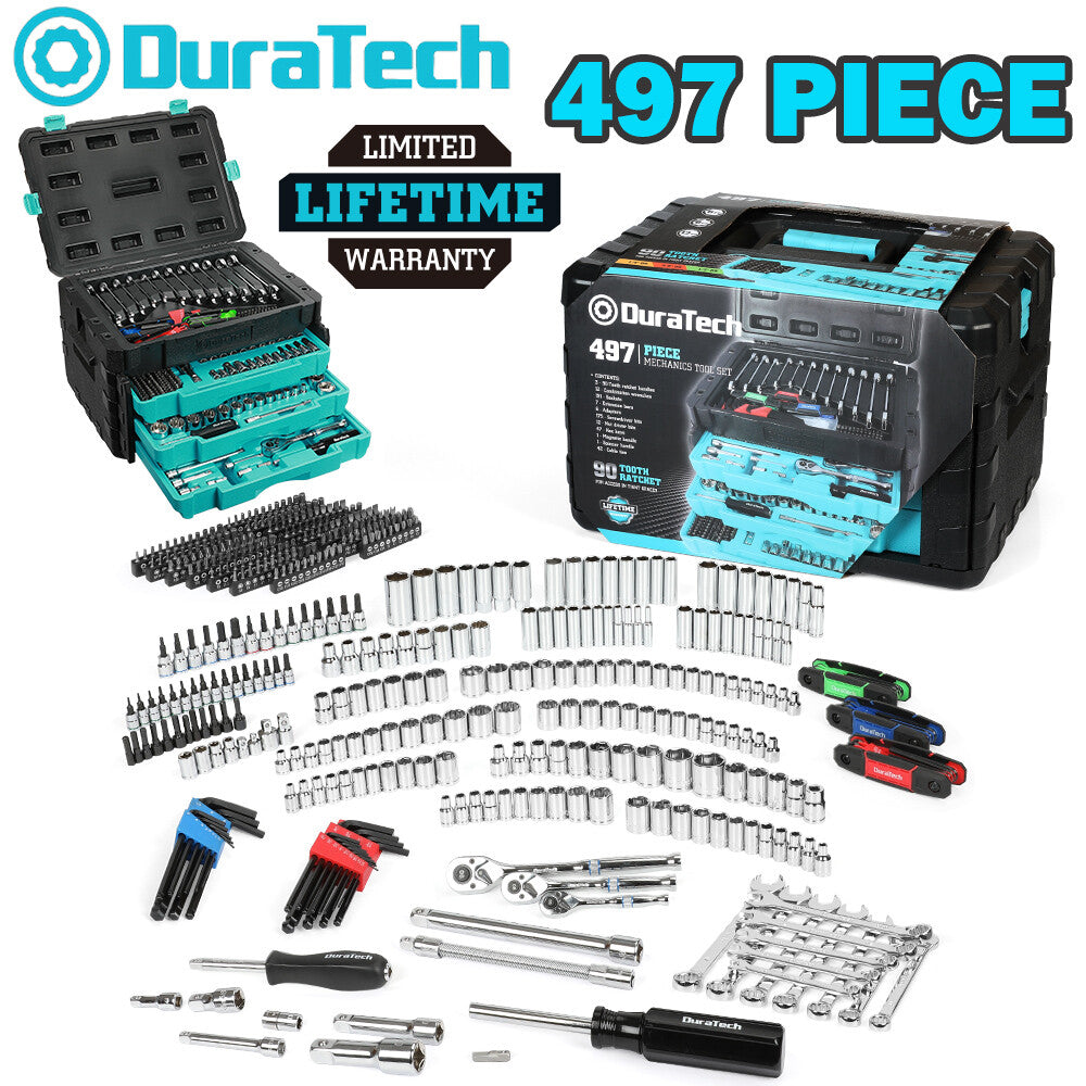 DURATECH 497PC 3-Drawer Mechanics Tool Set by DURATECH