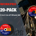 Workpro 20-pack Cut-off Wheels 3 X 3/8" Metal&stainles<wbr/>s Steel