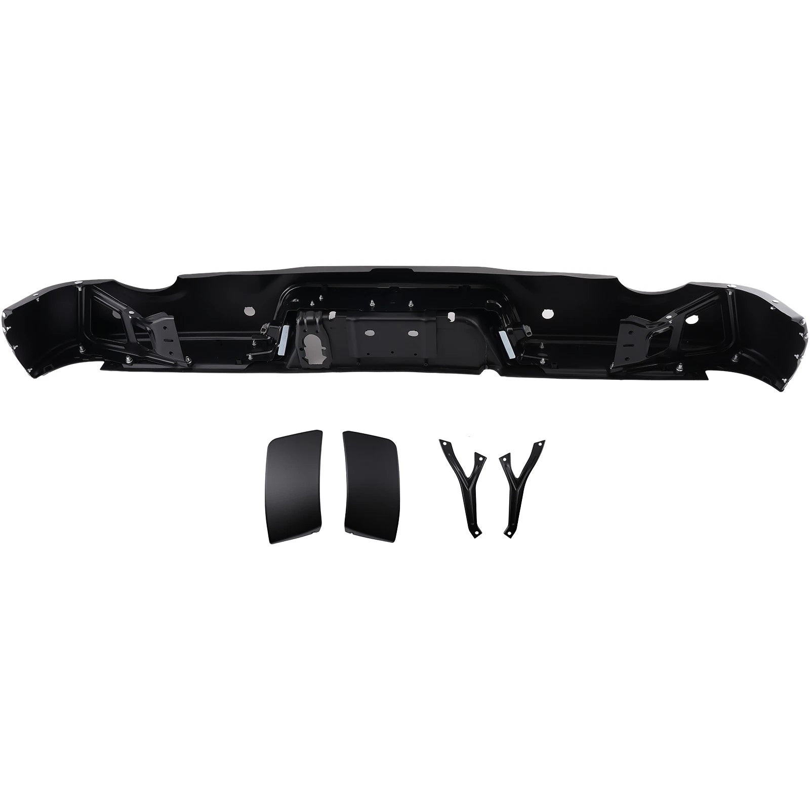 Rear Bumper Assembly for RAM 2500 2013-2018 55112621AB Black Steel Bolt-On