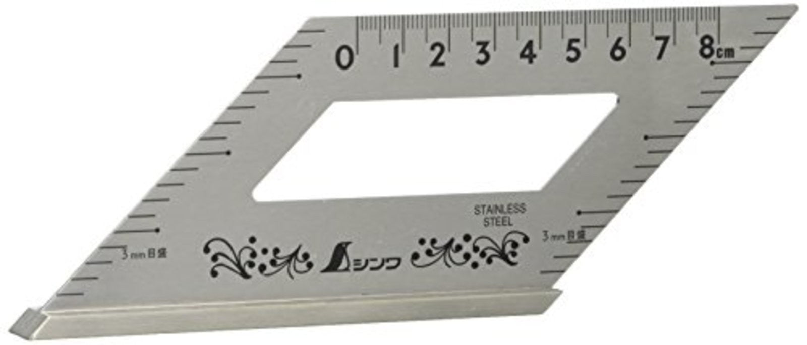 SHINWA Square Layout Miter Stainless Steel