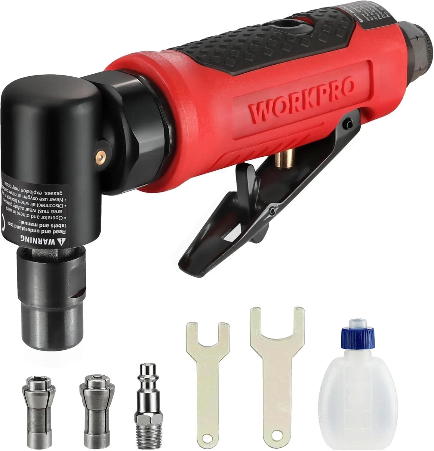Workpro Air Angle Die Grinder 1/4inch Pneumatic Right Angle Die