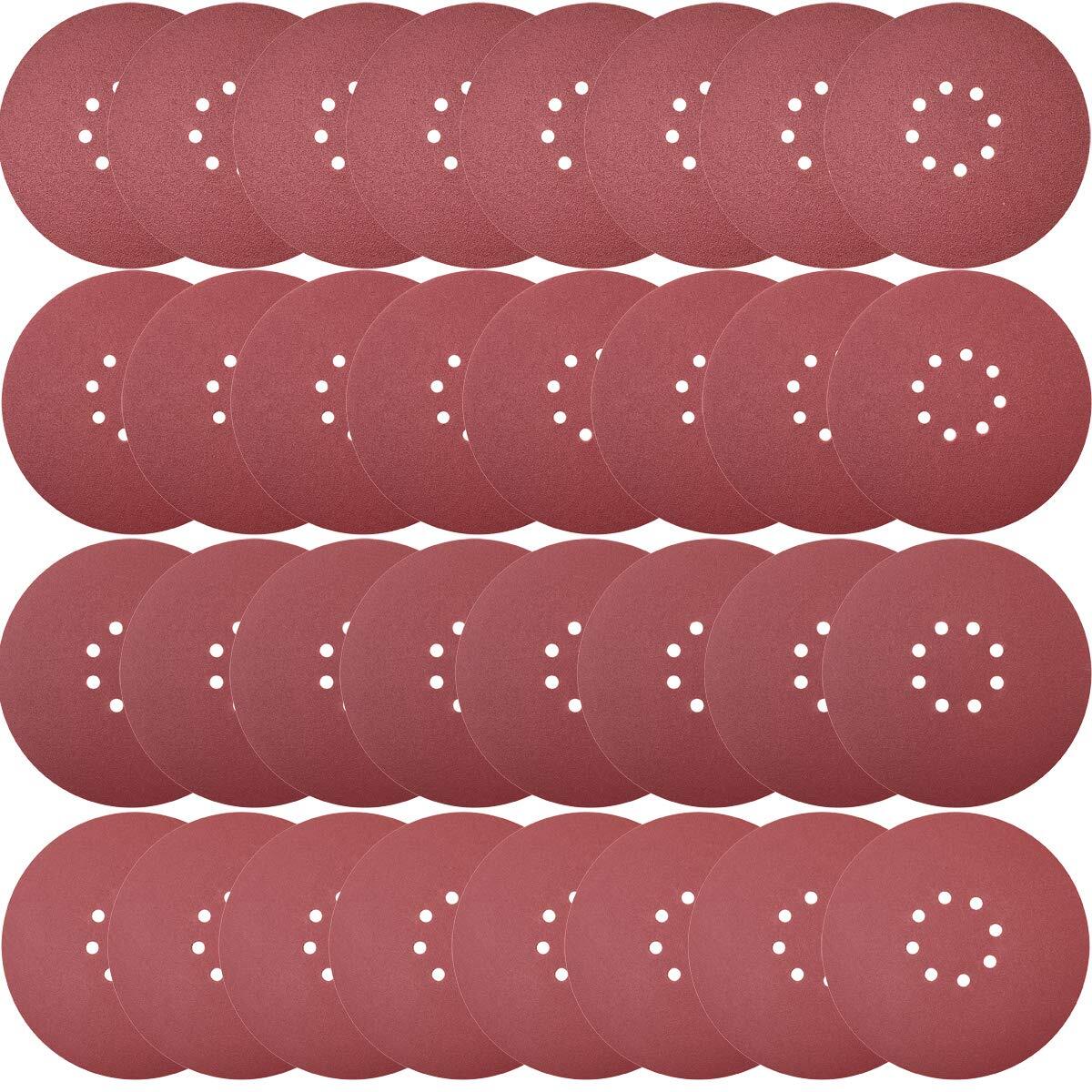 5 Inch Sanding Discs - 300pcs Various Grits by Unbranded
