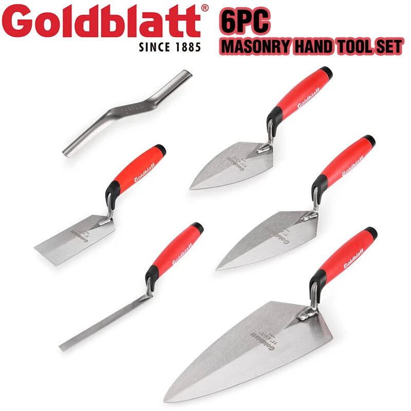 Goldblatt Masonry Hand Tool Set Brick Trowel Pointing Trowel Margin