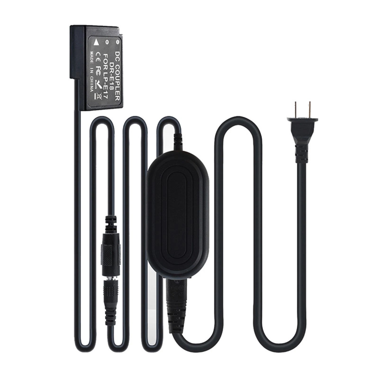 Ac Power Supply Adapter For Lp-e17 Dummy Battery Dr-e18 Coupler For