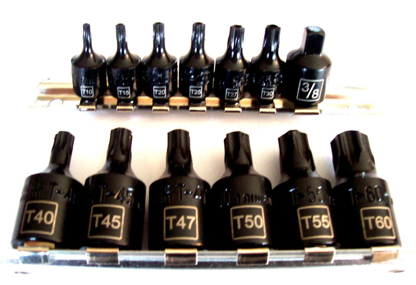 15pc IIT LASER ETCHED TAMPER PROOF TORX AIR IMPACT STAR BIT SOCKET SET SECURITYO