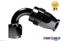 An -4 4an 120 Degree Ptfe Stealth Black Hose Fitting