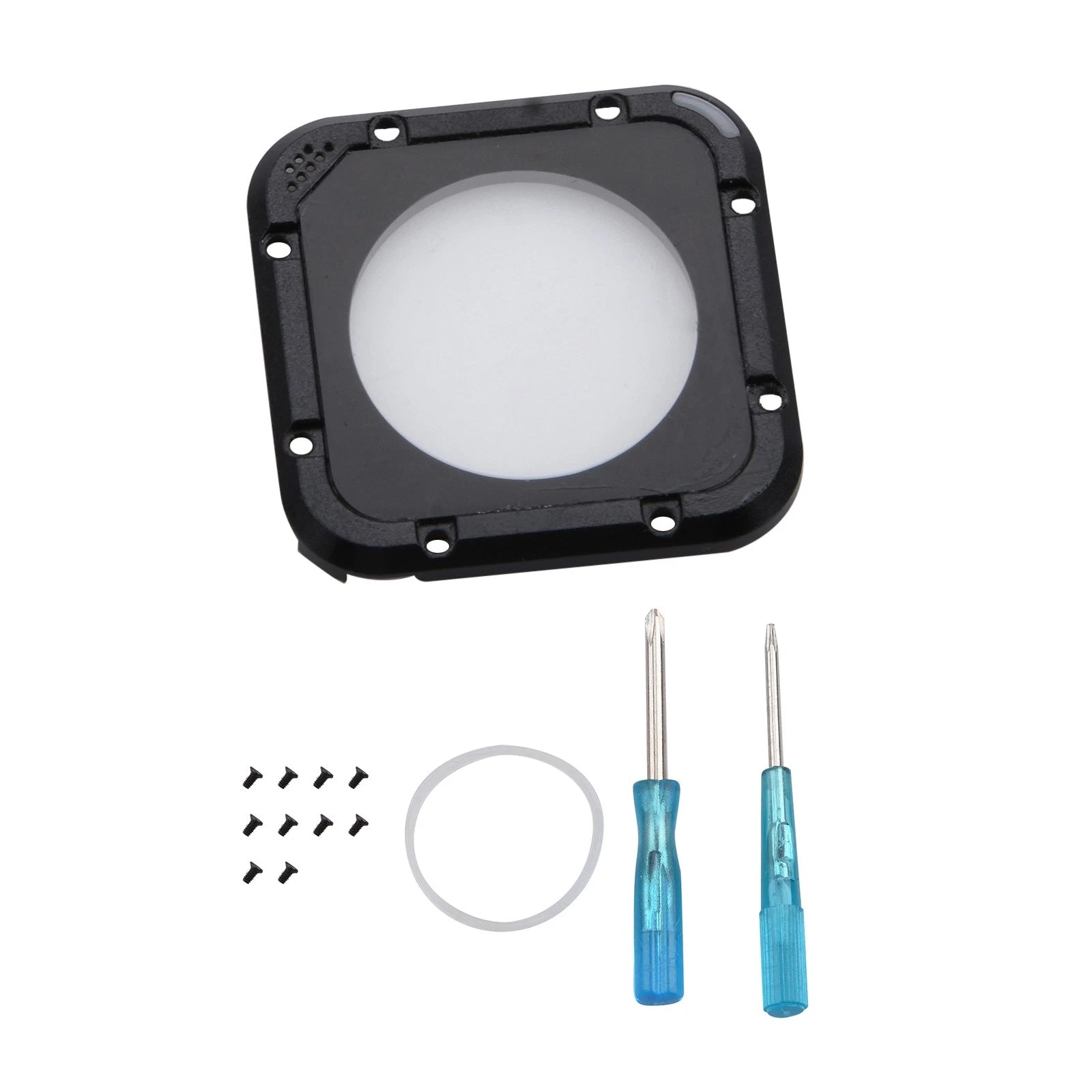 Durable Aluminum Frame Glass Lens Ring Cover Kit For Gopro Hero 5/4