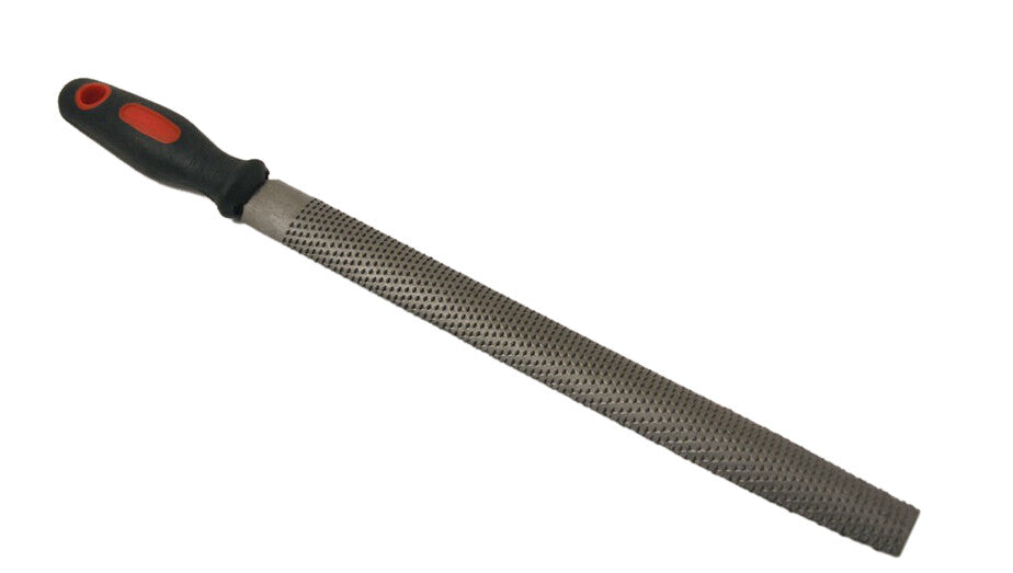 12"/300mm Woodcraft Half-Round Rasp File 16" Long Soft Grip Handle