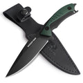 Mossy Oak 9.5-inch Hunting Knife G10 Handle Full Tang Fixed Blade