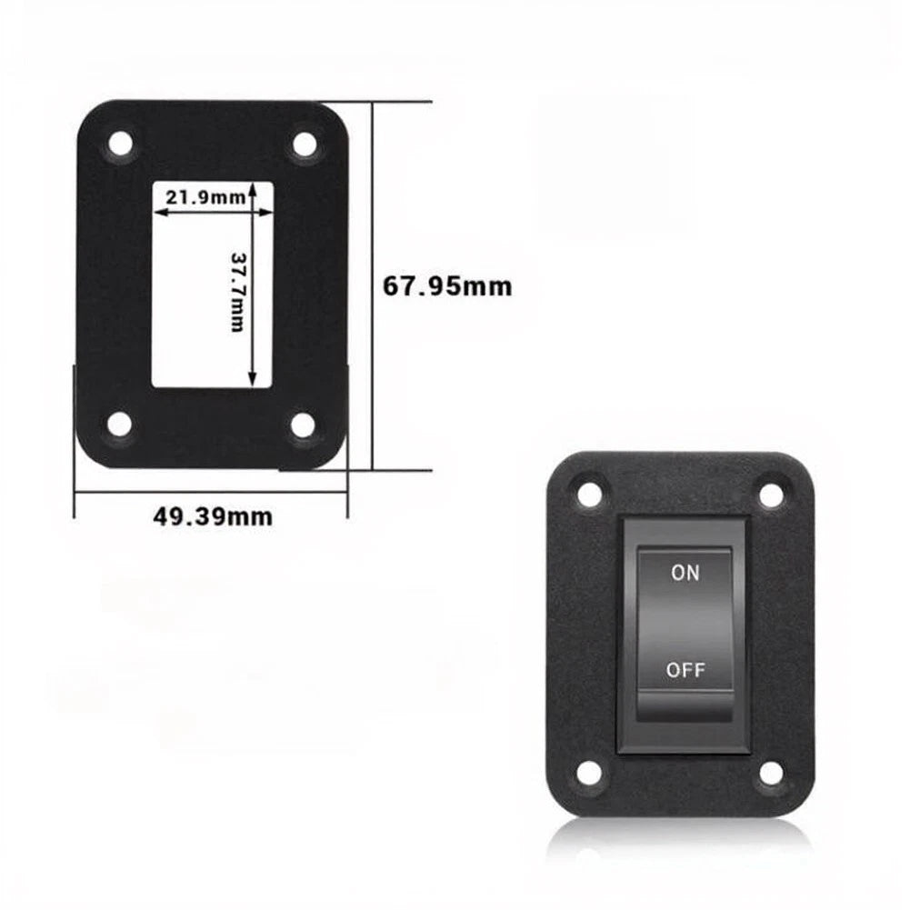 12V 20a 4-pin Dpst Switch Panel For Rv Trailer Boat Lighting And