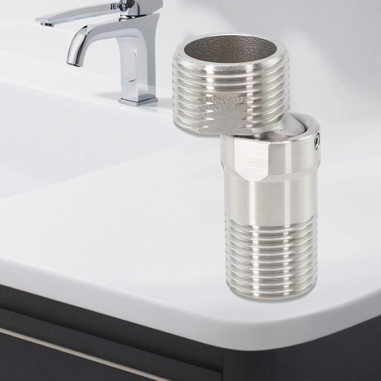 Stylish Degree Adjustable Faucet Angled Curved Foot For Any Location
