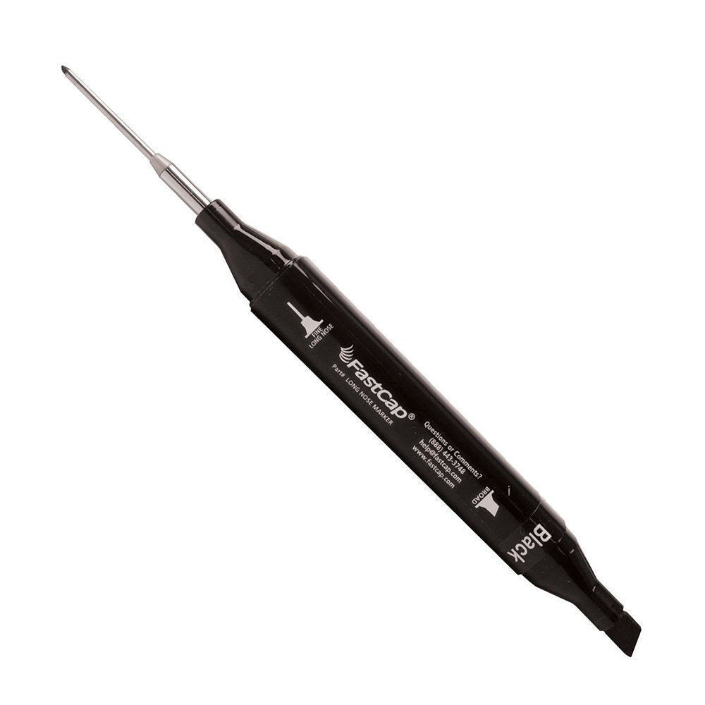 Fastcap 2-in-1 Long Nosed & Chisel Tip Marker Black | Built Supply Co