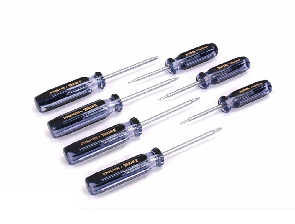 Jumbo Handle Tamperproof Torx Star Screwdriver 7pc: T10/T15/T20/T2<wbr/>5/T27/T30/T40