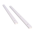 Plastic Drawer Rail 3/4" Extension Side Mounted White 11-1/4"