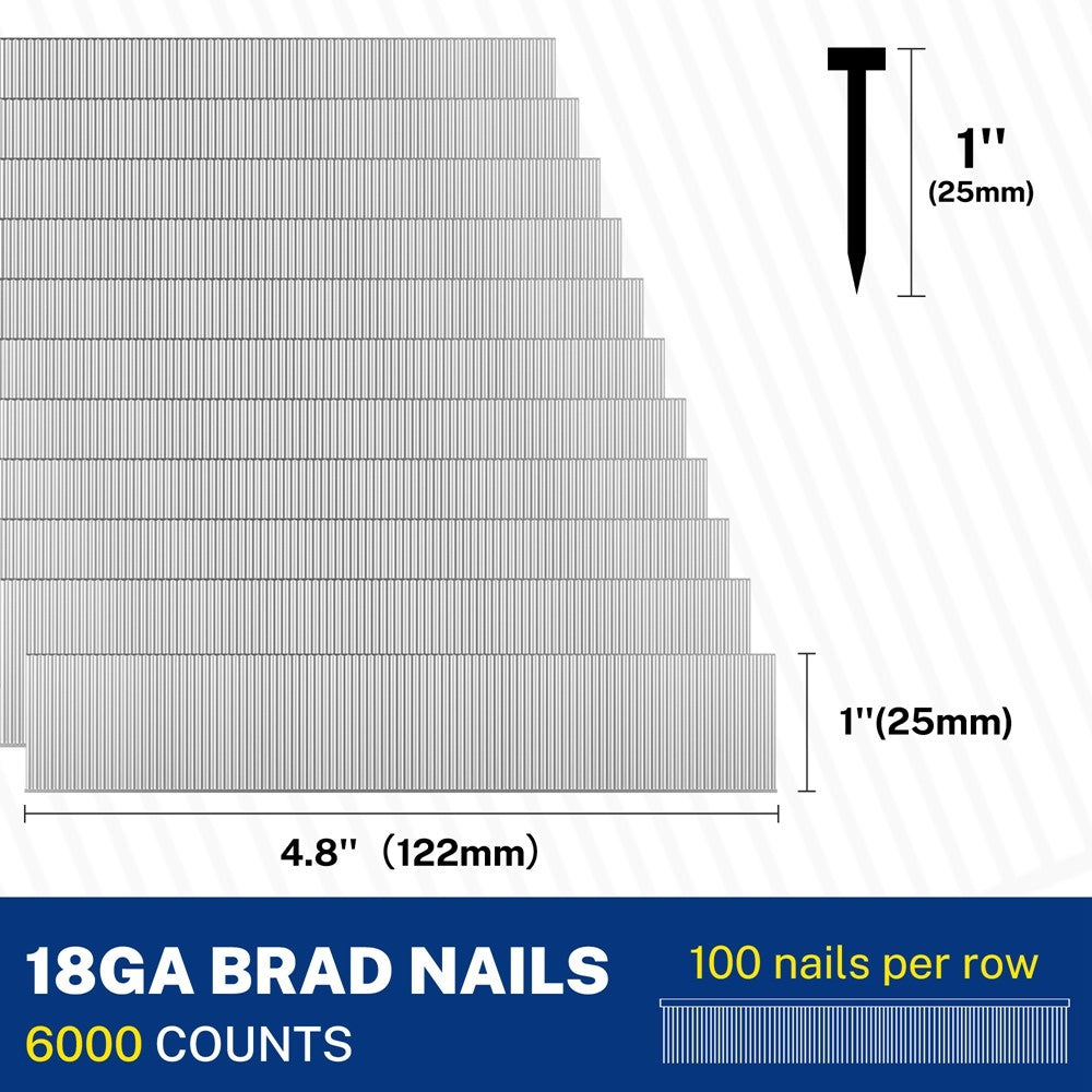 WORKPRO 6000 Counts Brad Nails by WORKPRO