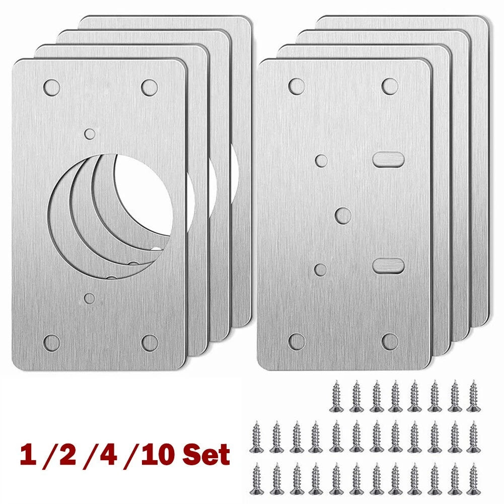 Door Plate Hinge Close Hinges Cupboard Door Fixing Kitchen Stainless