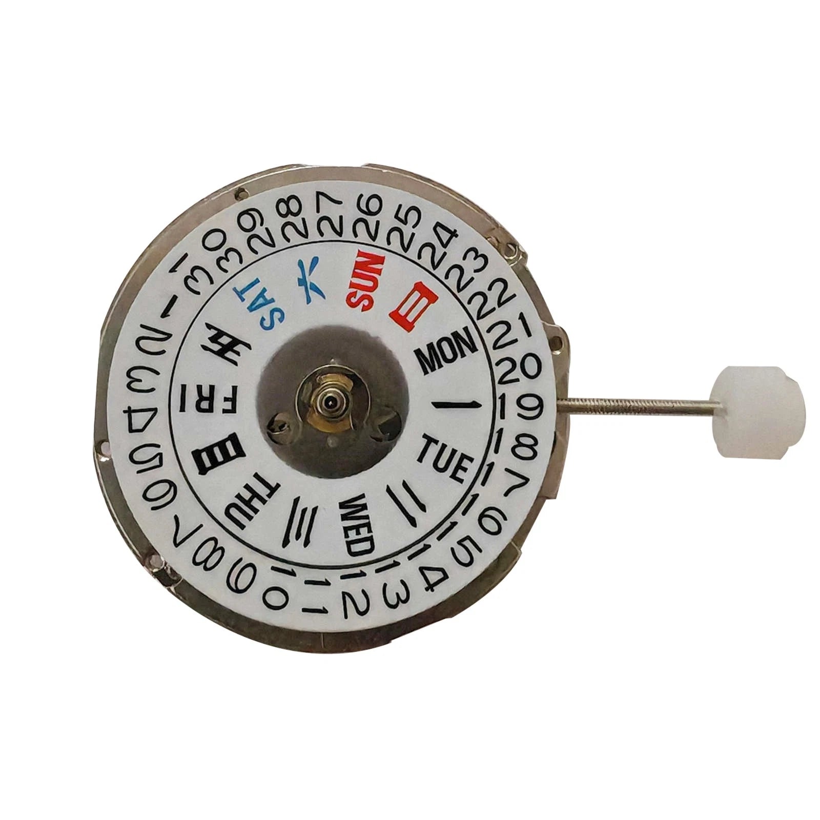 China Made Automatic Mechanical Watch Movement Day Date Crown At 3