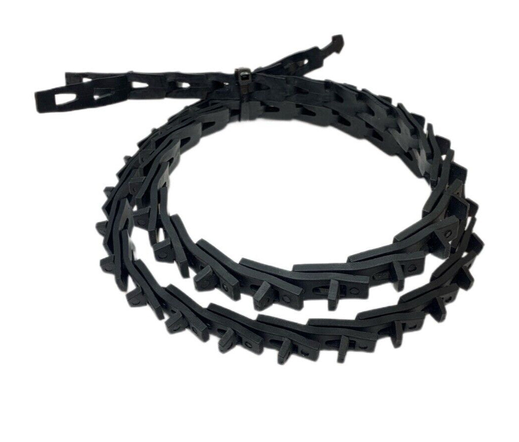 Black Link Belting a Section Vee Belt 1 Metre Length Workshop Grade
