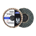 10 Pack - 2" Mini Flap Discs 36 Grit Quick Change Sanding Roloc Style