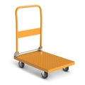 28.7" X 18.5" X 32.6" 770lbs Yellow Foldable Platform Truck Dolly