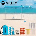 Villey Beach Tent Sun Shelter Upf50+protecti<wbr/>on 11×10ft Portable
