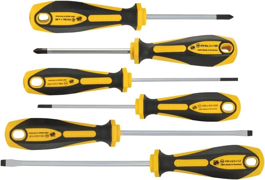 Bondhus 6pc Screwdriver Set, ComfortGrip