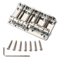 Zinc Alloy Bridge For Fender Precision Jazz Bass Guitar Chrome 201b-4