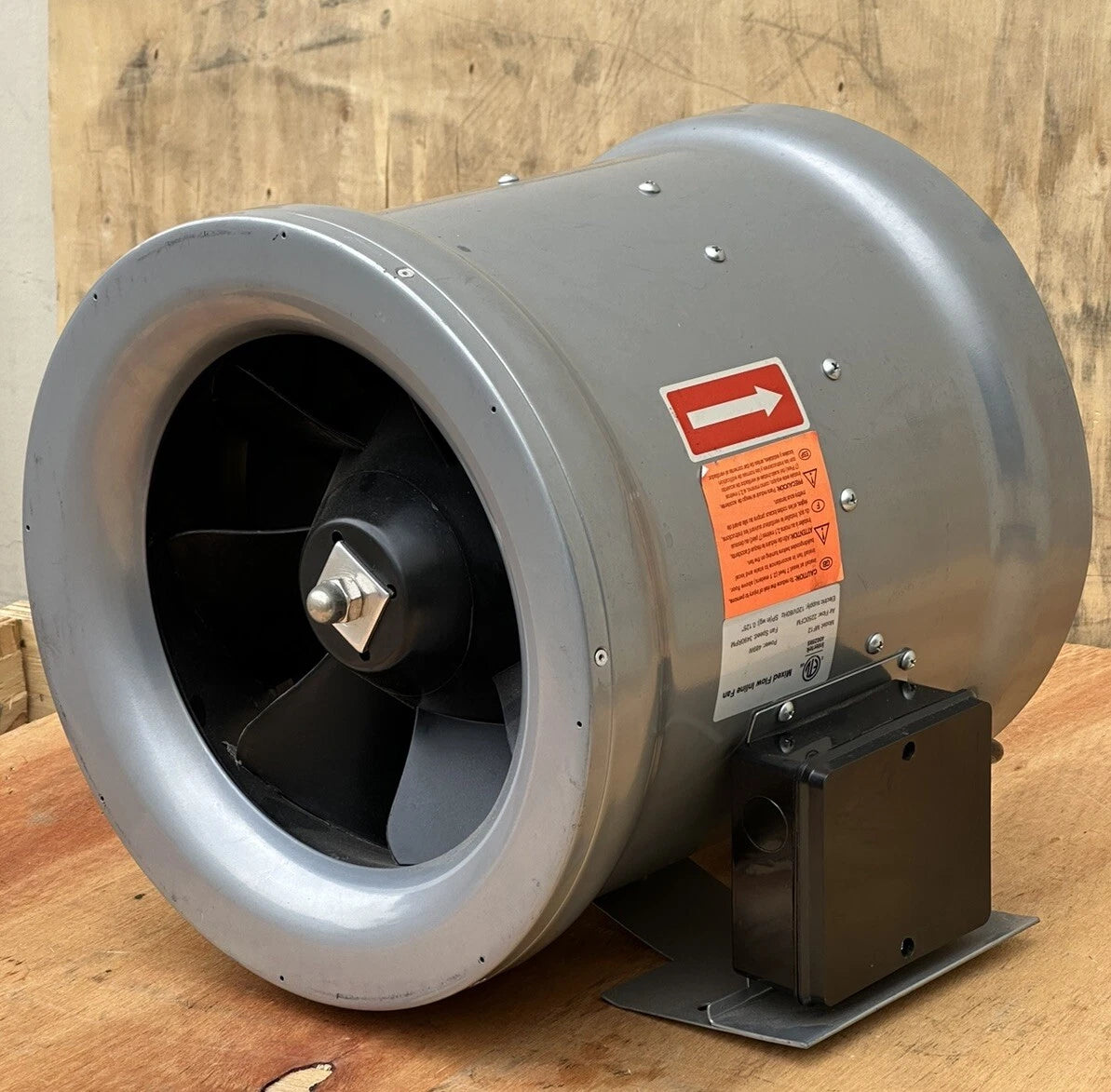 12” Mixed Flow Inline Fan 2250CFM Circulation Exhaust Fan For Room