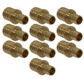 10 Pack  XFITTING 3/4" x 1/2" Pex B Coupling, Pex Reduc