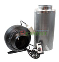 6" Inline Fan Air Blower Speed Controller Hydroponic Odor Scrubber