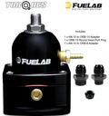 Fuelab Efi Three Port Fuel Pressure Regulator an-10 In/out Black
