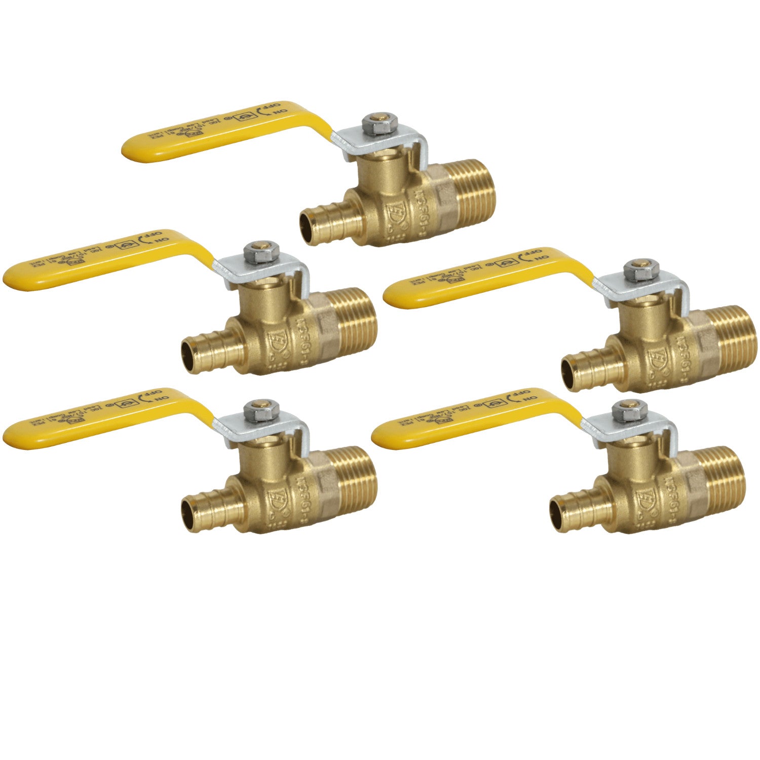 XFITTING 1/2" Push Fit Ball Valve 5 Pack