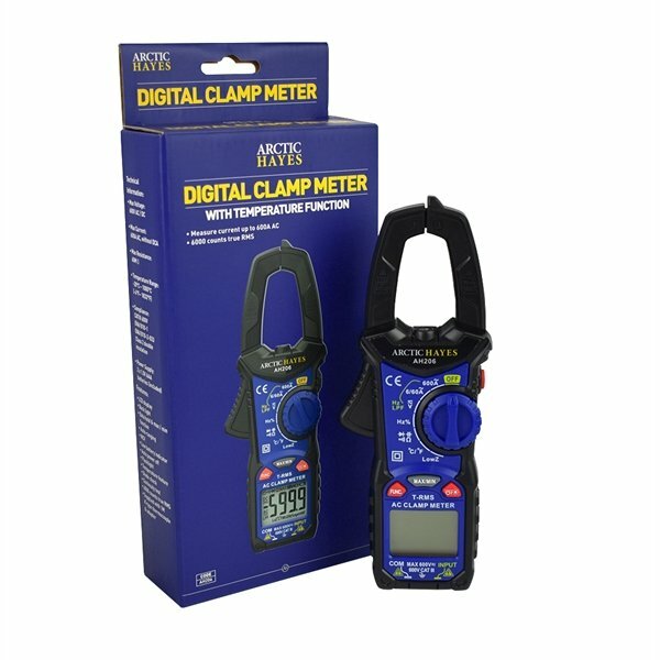 Arctic Hayes Digital Clamp Meter with Temperature Function