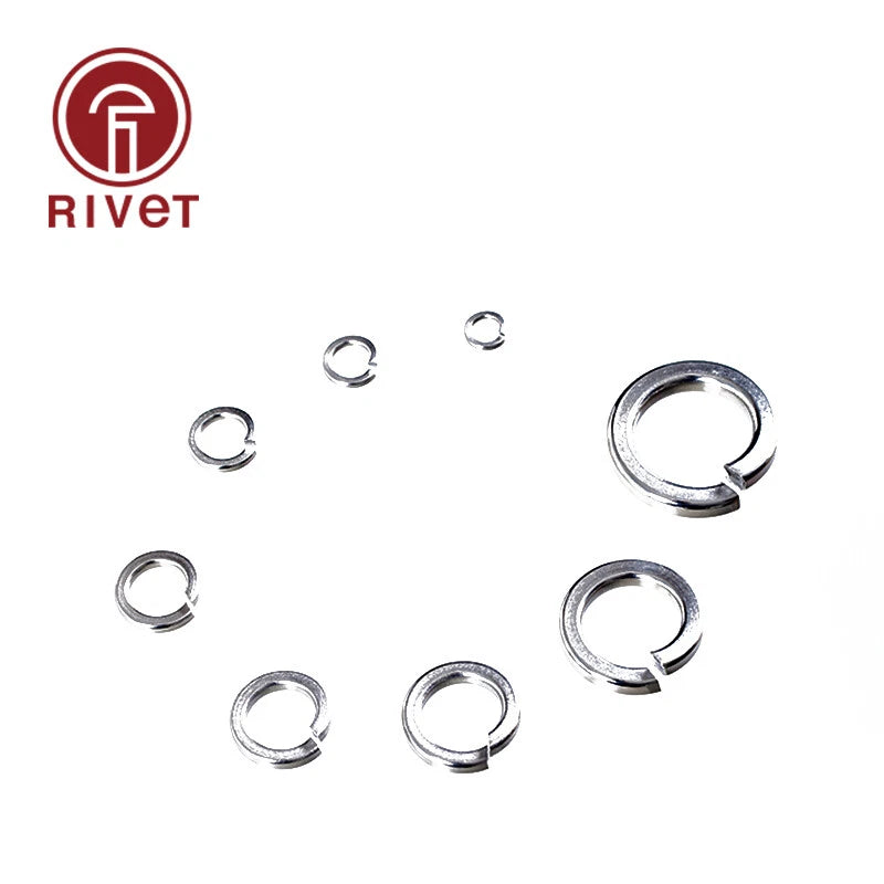 316 Stainless Steel Single Coil Spring Lock Washers M3 M4 M5 M6 M8 M10 M12 M14