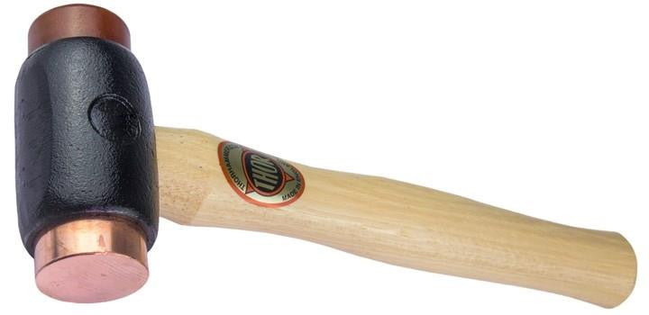 THOR 210 Hammer Copper Hide Two Replaceable Faces Wood Handle Mallet 710g Size 1