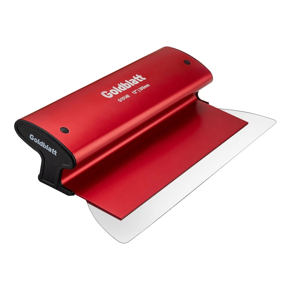 Goldblatt Skim Blade 0.3mm Stainless Steel Skim Coat Aluminum 12"