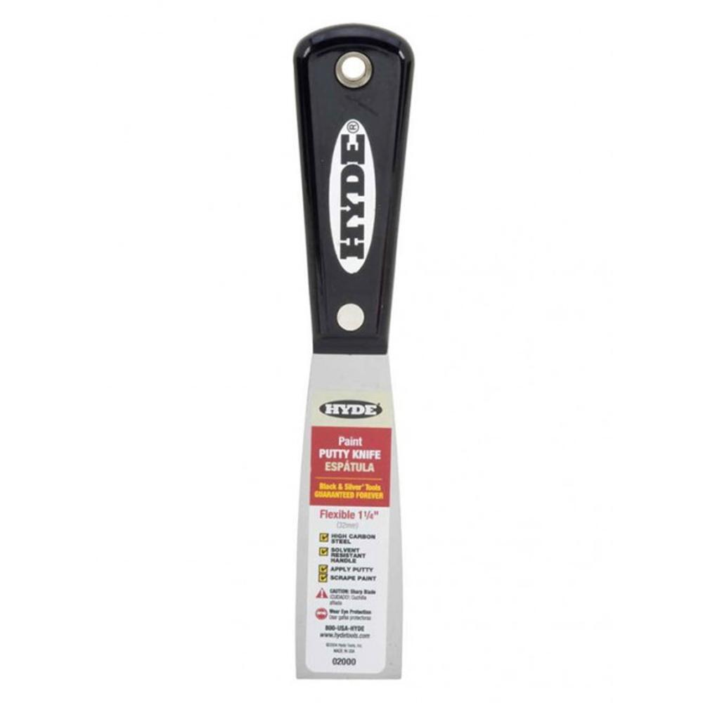 Hyde Flexible Putty Knife/Scraper 32mm High Carbon Steel by Hyde