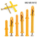 Yellow Wall Plug Anchors M6 M8 M10