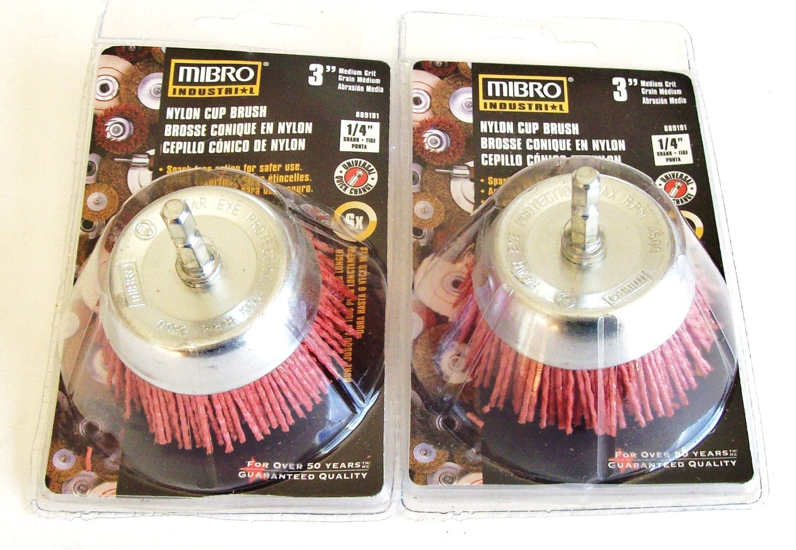 Mibro Nylon Cup Brush Wheels - 3"