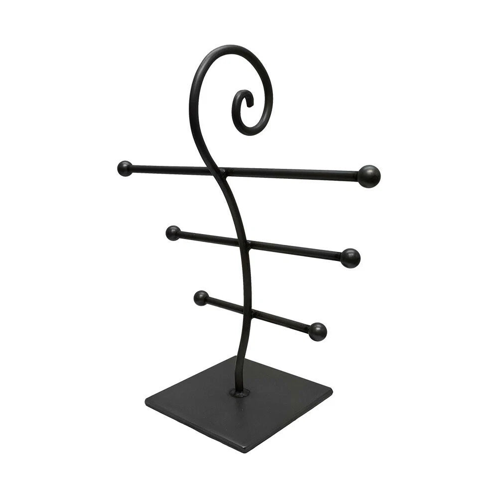 10 Inch High 3 Bar Jewelry Display Fixture Retail Raw Steel