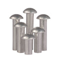 3mm 4mm 5mm 6mm Solid Aluminium Half Round Head Rivets