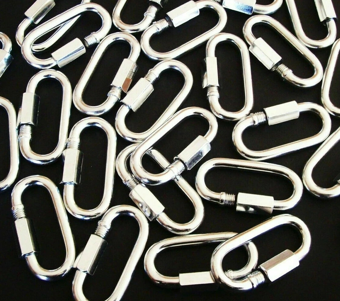 15 QUICK LINK SAFETY CHAIN TRAILER TOW HOOKS 5/16" 1760lb TOWING #QL516