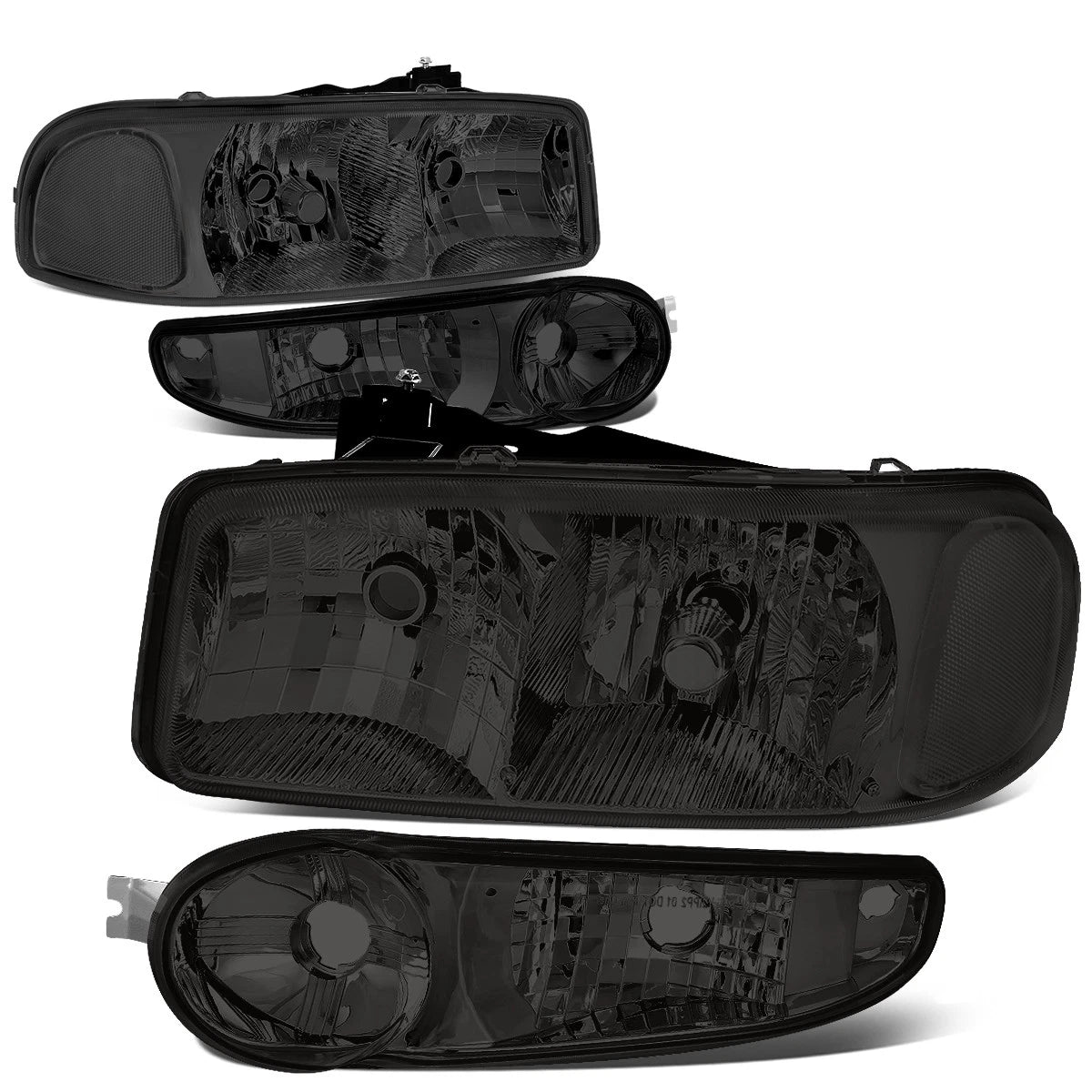 Fit 01-07 Gmc Sierra/yukon Denali Pair Smoked/clear | Built Supply Co